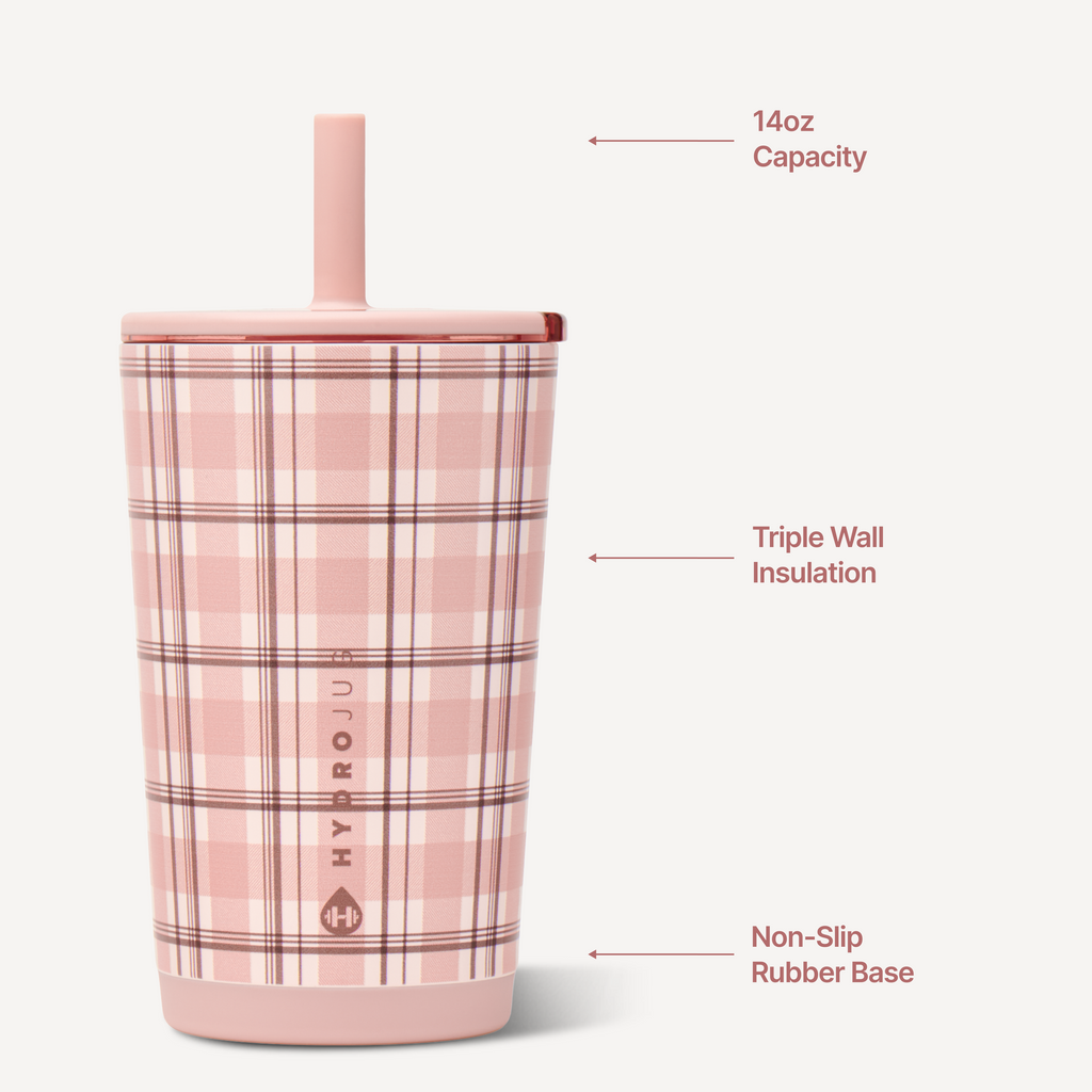 Everyday Tumbler 14oz - PILLOW TALK PLAID
