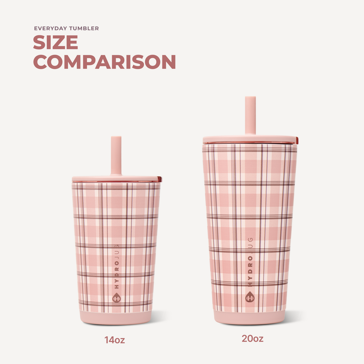 Everyday Tumbler 14oz - PILLOW TALK PLAID