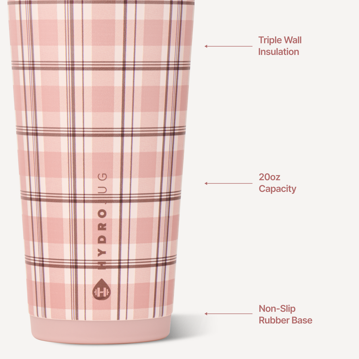 Everyday Tumbler 20oz - PILLOW TALK PLAID