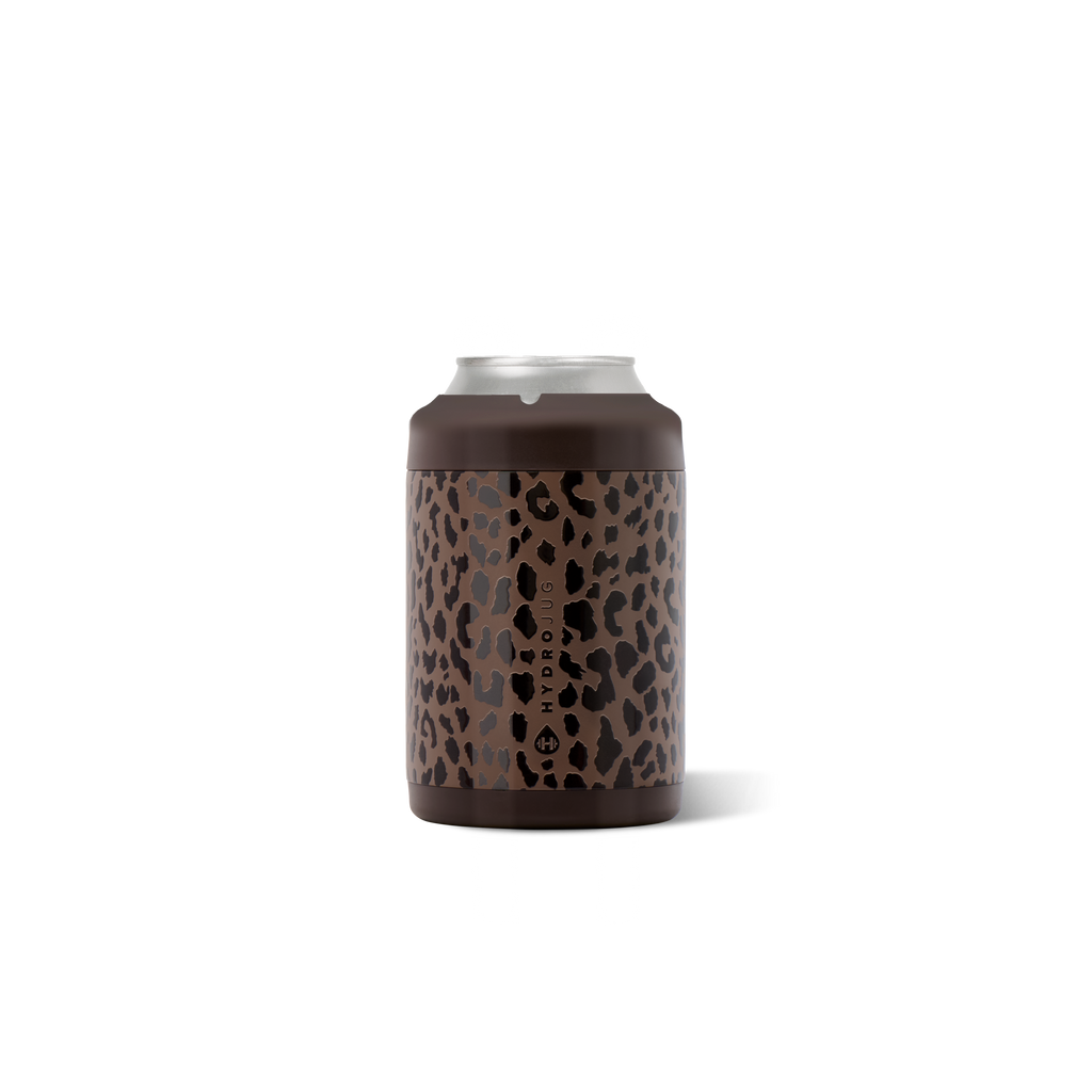 Can Cooler 12oz - BROWN LEOPARD