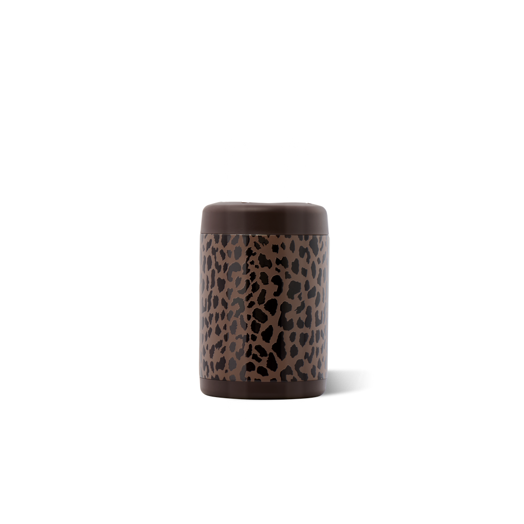 Can Cooler 12oz - BROWN LEOPARD