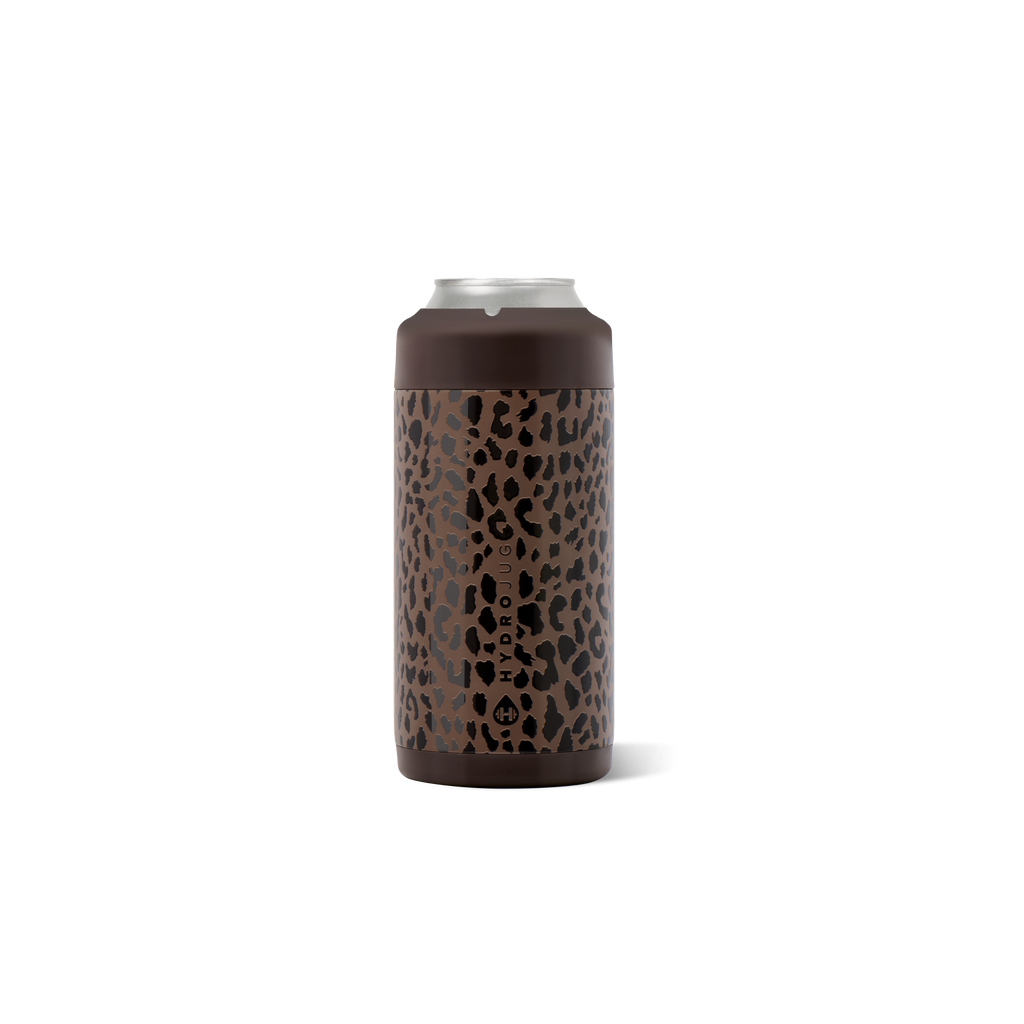 Can Cooler 12oz - BROWN LEOPARD