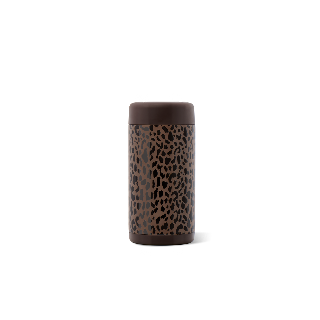 Can Cooler 12oz - BROWN LEOPARD